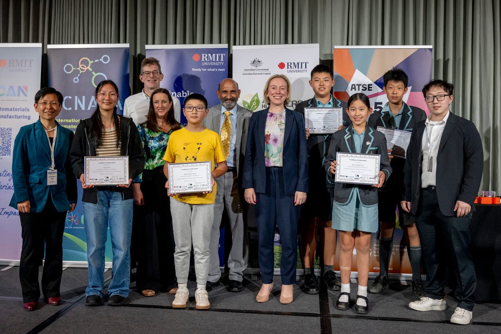 2025 ANMFC finalists, organisers and supporters after the ICNASA presentations