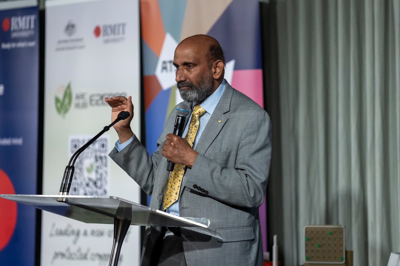 A speaker addressing guests at the 2025 ICNASA Gala Dinner